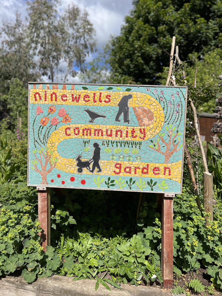 Ninewells Community Garden Sign